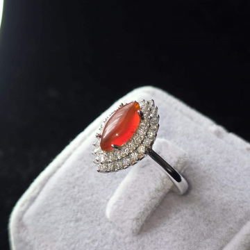 925 Ayar Gümüş Kızıl Akik Yüzük Eflin Modeli