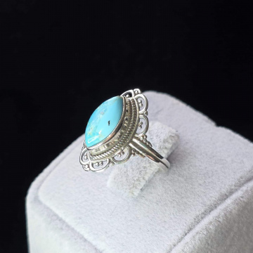 925 Ayar Kadın Gümüş Yüzük Arizona Taşlı